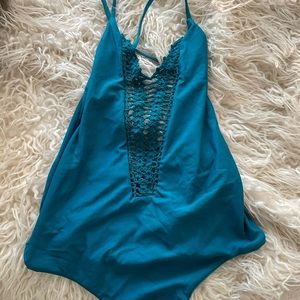 Billabong teal one piece size L